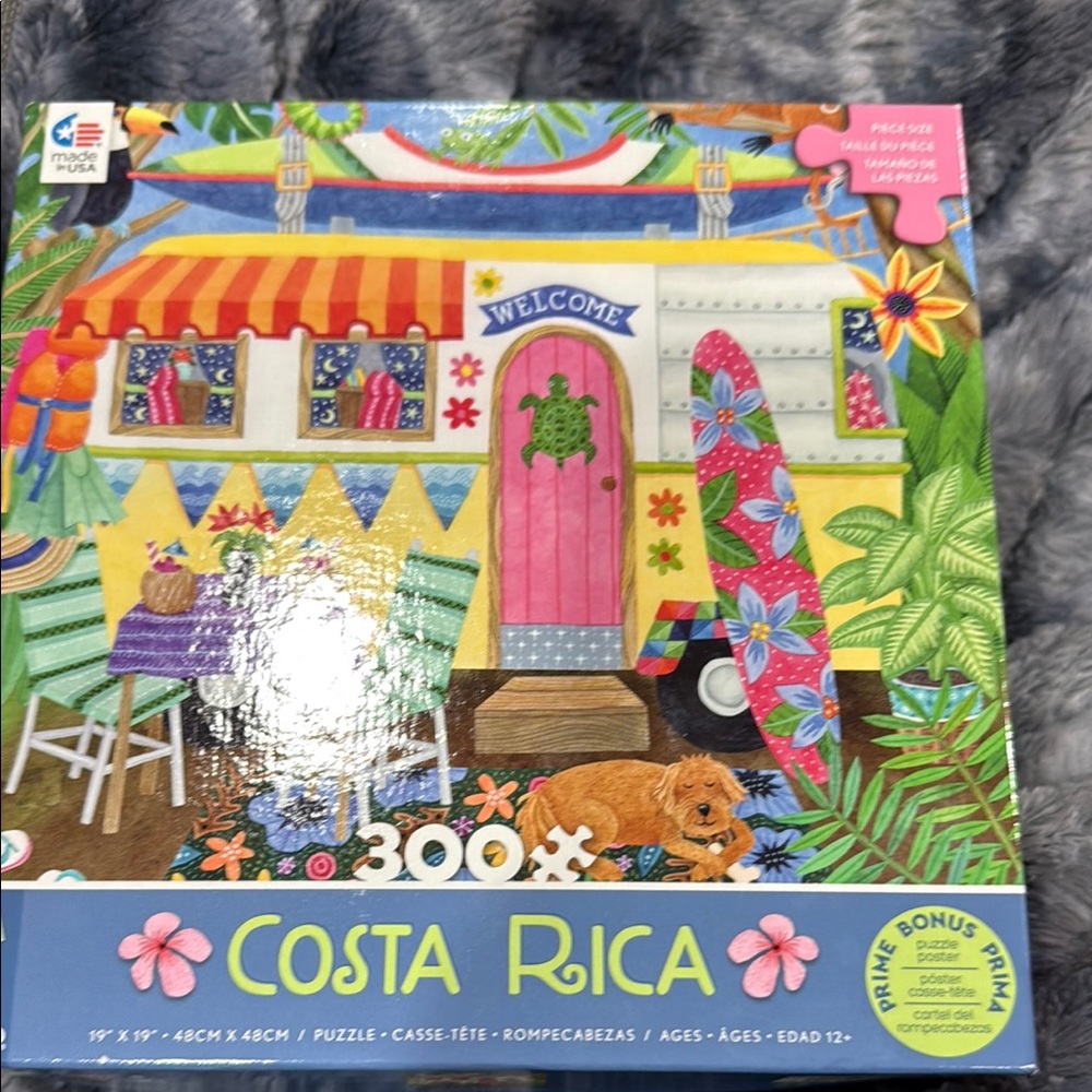 Costa Rica 300-Piece Puzzle by MasterPieces - Colorful Tropical Design
